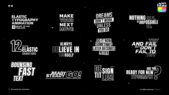 Dynamic Text Animation \ FCPX alt