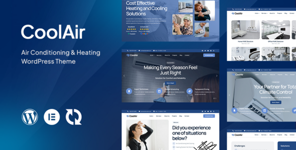 Coolair - Air Conditioning & Heating HVAC WordPress Theme