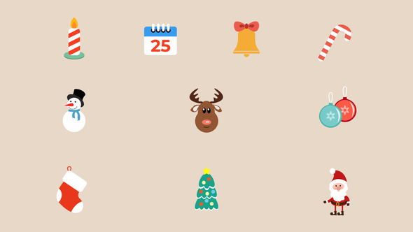 Christmas Icons FCPX alt