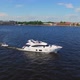 Small Speed Boat And Luxury Yacht In A City River - VideoHive Item for Sale