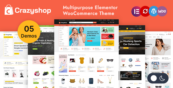 Crazyshop - Multipurpose Elementor WordPress WooCommerce Theme