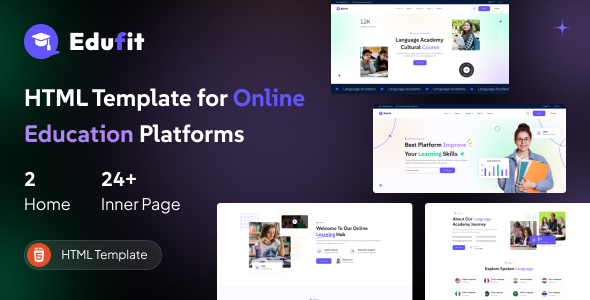 Edufit – Education & Online Course HTML Template – 0 Sold!