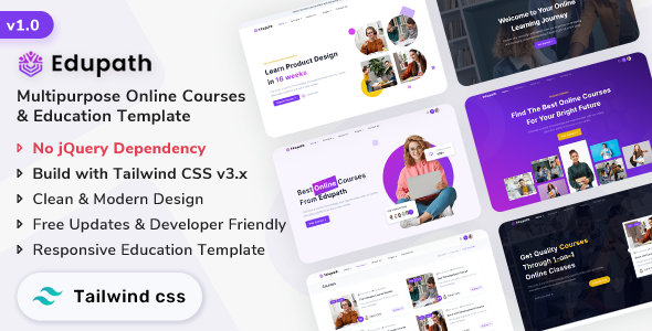 Edupath – Multipurpose Online Courses & Education LMS Template – 0 Sold!