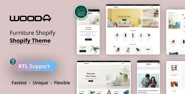 Wooda - Furniture Store Shopify Theme OS 2.0