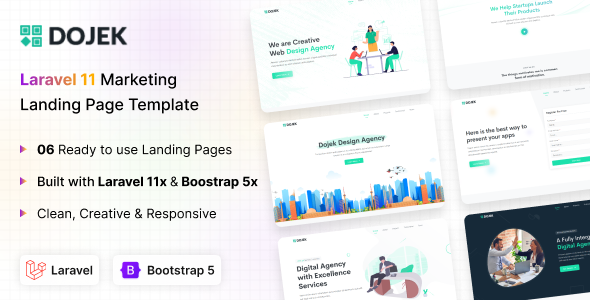 Dojek - Laravel 11 Marketing Landing Page Template