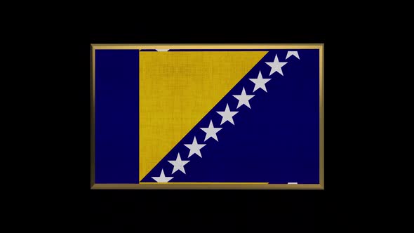 Bosnia 3D Flag
