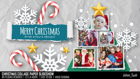 Christmas Collage Paper Slideshow alt