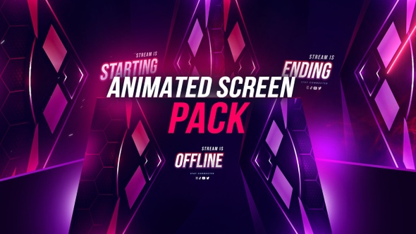 Animated Stream Pack ( Animated Screens)