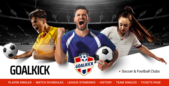 GoalKick - Soccer and Football Club WordPress Theme