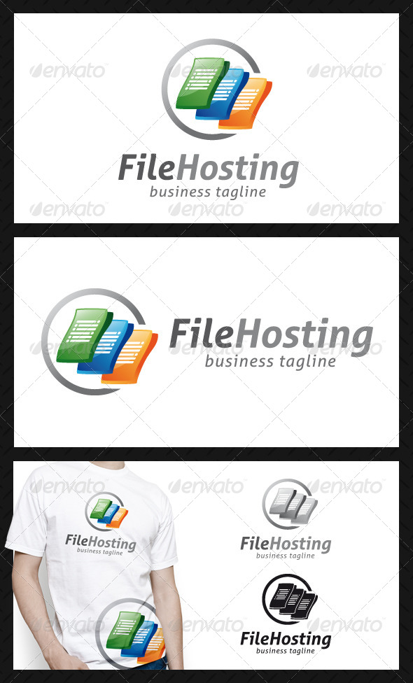 File Hosting Logo Template