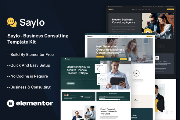 Saylo - Business Consulting Elementor Template Kit