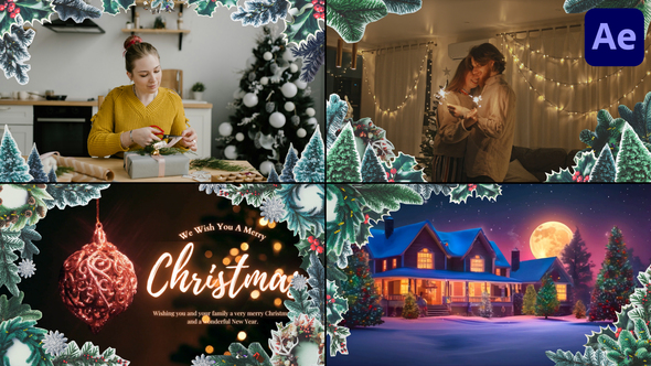 Christmas And New Year Frames | After Effects alt