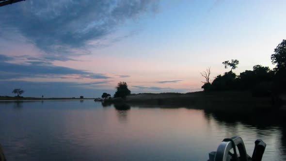 The chobe river view from a small dedicated photography boat. Covering from Kasane to Serondela. A l