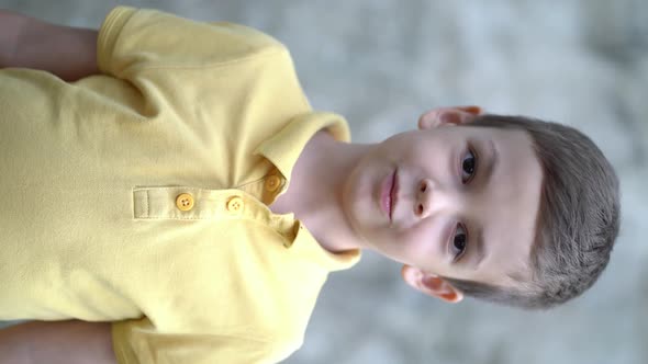 Portrait of a Preschooler Looking at the Camera