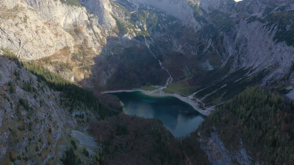 Aerial View Of Gosausee Lake