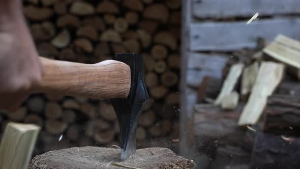 Chopping Wood with Axe 18