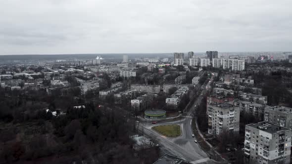 Aerial view Kharkiv city, Pavlove Pole district