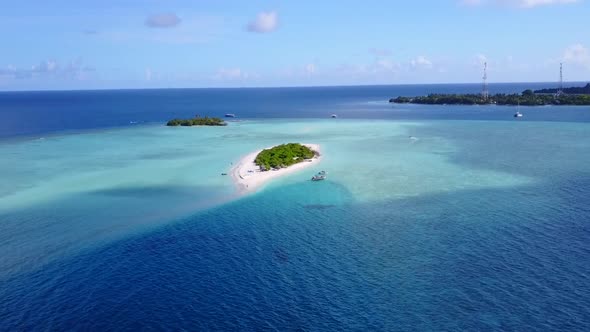 Aerial view nature of sea view beach by ocean with sand background