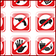Direction, Indication & Forbidden Signs - GraphicRiver Item for Sale