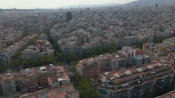 Stunning Aerial View of Barcelona Gorgeous City Cityscape Architecture