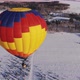 People Fly on a Big Bright Balloon Over the Winter Forest - VideoHive Item for Sale