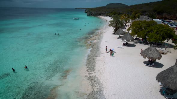 Cas Abou Beach on the Caribbean Island of Curacao Playa Cas Abou in Curacao Caribbean Tropical White