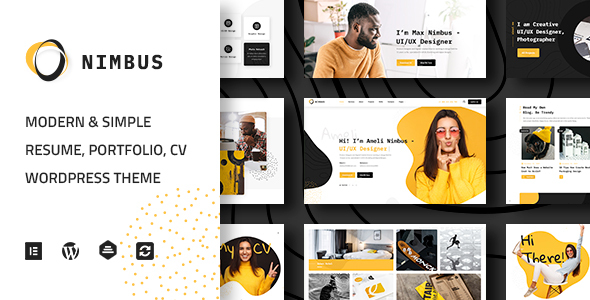 Nimbus - CV & Portfolio WordPress Theme