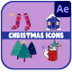 Christmas Winter Icons And Titles for After Effects - VideoHive Item for Sale