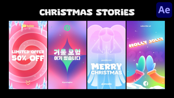 Christmas Typography Stories | After Effects alt