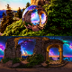 8K HDR Enigmatic Portal in Celestial Night Background - 3DOcean Item for Sale