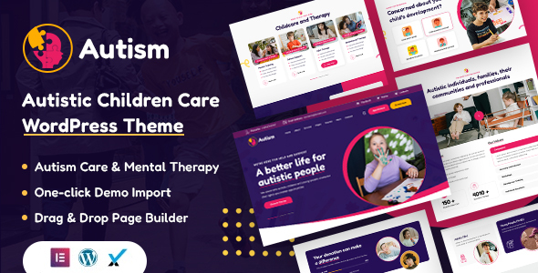 Autism - Autistic Children Care WordPress Theme