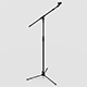 Microphone Stand Black Low-poly - 3DOcean Item for Sale
