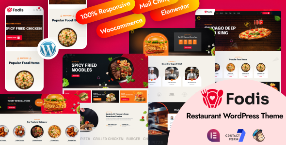 Fodis – Restaurant & Cafe WordPress Theme – 0 Sold!