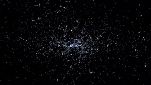 Water splashing explode from center around itself alt