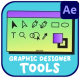 Graphic Designer Tools Icons And Titles for After Effects - VideoHive Item for Sale