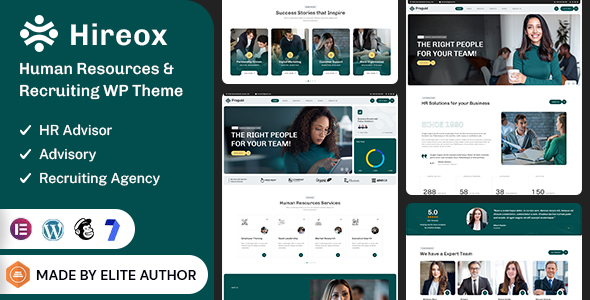 Hireox – Human Resources & Recruiting WordPress Theme – 0 Sold!