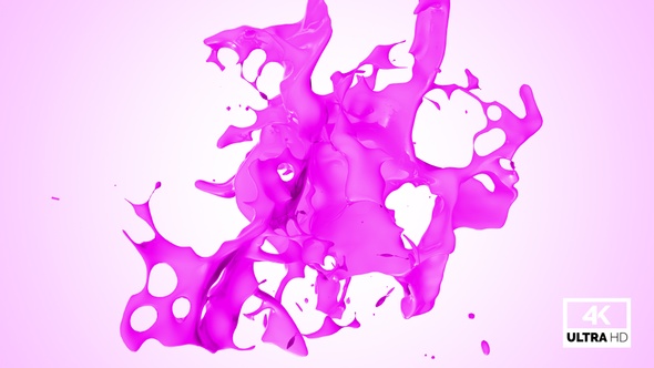 Abstract Pink Paint Splash V1