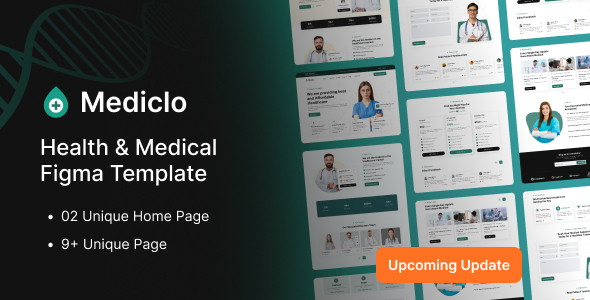 Mediclo - Health & Medical Figma Template