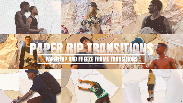 Paper Rip and Freeze Frame Transitions alt