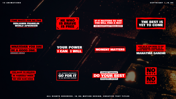 Creative Text Titles