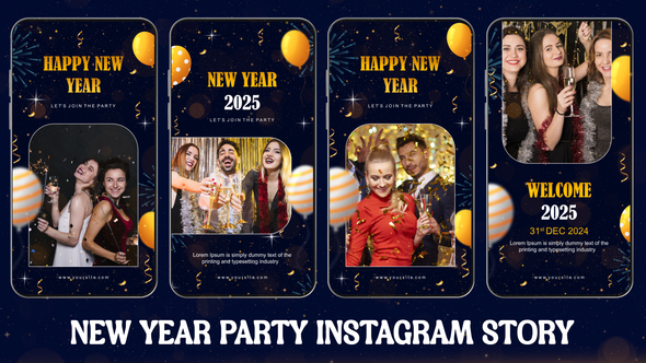 New Year Party Instagram Story