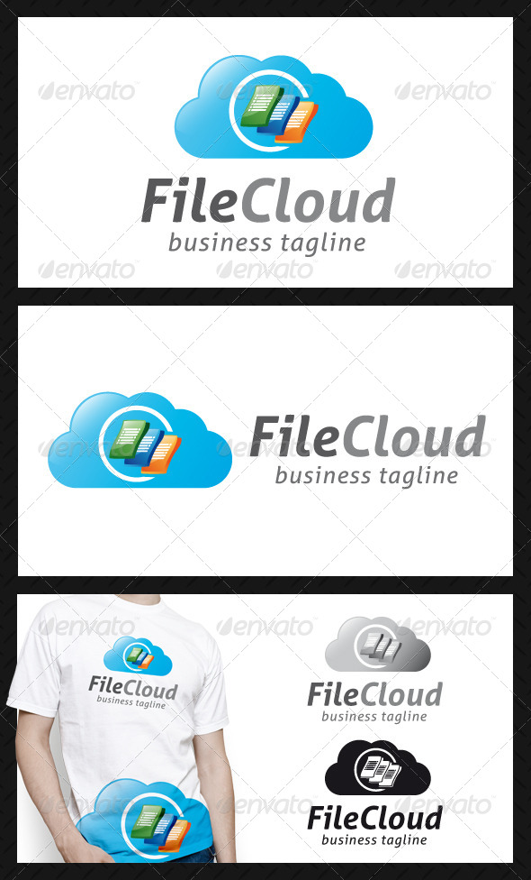 File Cloud Logo Template