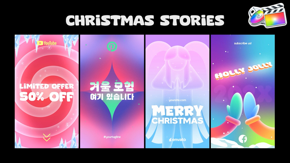 Christmas Typography Stories | FCPX alt