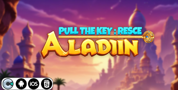 Pull The Key  Rescue Aladin - HTML5 Construct3 Game