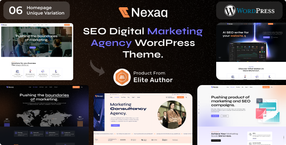 Nexaq - SEO Digital Marketing Agency WordPress Theme