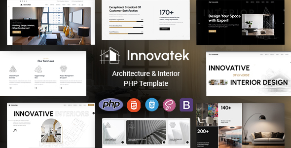 Innovatek – Architecture & Interior PHP Template – 0 Sold!