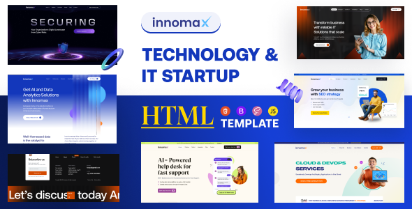 Innomax - Technology & IT Startup HTML Template