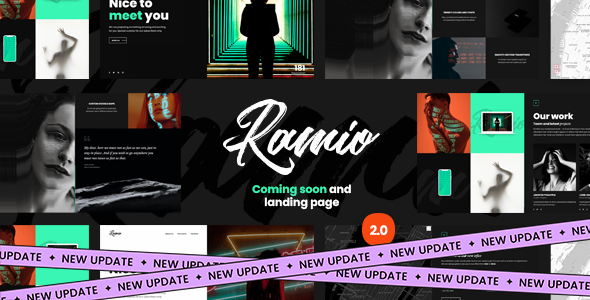 Ramio - Clean Coming Soon and Landing Page Template