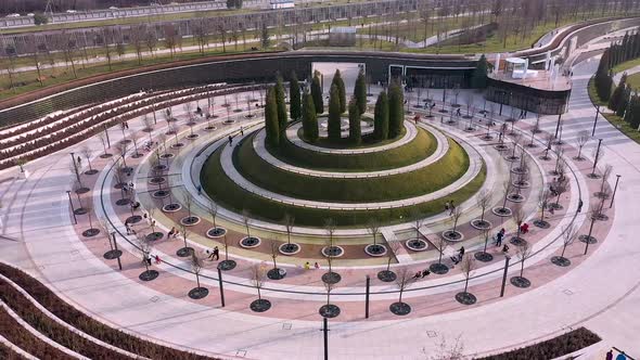 Krasnodar Park Architecture From the Air