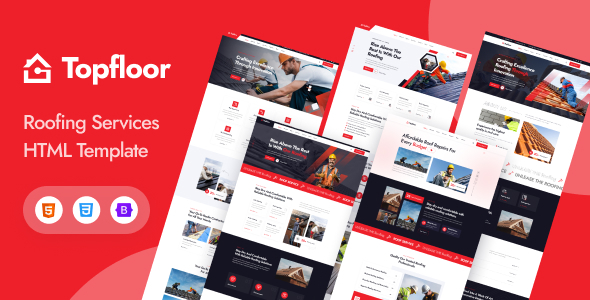 Topfloor - Roofing Services HTML Template